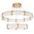 manufacturer_finish:Novel Brass|manufacturer_glass:Parallel Crystal Rimelight Blown Glass|light_output:Unspecified|color_temperature:3000K|cri:Unspecified|voltage:Unspecified