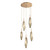 Hammerton Studio - CHB0050-05-NB-CB-C01-L1 - LED Pendant - Rock Crystal - Novel Brass