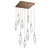 Hammerton Studio - CHB0050-09-BB-CC-C01-L1 - LED Pendant - Rock Crystal - Burnished Bronze