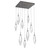Hammerton Studio - CHB0050-09-GP-CC-C01-L3 - LED Pendant - Rock Crystal - Graphite