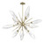 Hammerton Studio - CHB0050-0A-GB-CC-001-L1 - LED Starburst - Rock Crystal - Gilded Brass