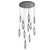 Hammerton Studio - CHB0050-11-MB-CS-C01-L3 - LED Pendant - Rock Crystal - Matte Black