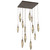 Hammerton Studio - CHB0050-12-FB-CB-C01-L1 - LED Pendant - Rock Crystal - Flat Bronze