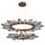Hammerton Studio - CHB0050-2T-BB-CS-CA1-L1 - LED Lantern - Rock Crystal - Burnished Bronze