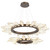 Hammerton Studio - CHB0050-2T-FB-CA-CA1-L3 - LED Lantern - Rock Crystal - Flat Bronze