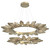 Hammerton Studio - CHB0050-2T-GB-CB-CA1-L1 - LED Chandelier - Rock Crystal - Gilded Brass