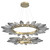 Hammerton Studio - CHB0050-2T-GB-CS-CA1-L3 - LED Chandelier - Rock Crystal - Gilded Brass