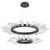 Hammerton Studio - CHB0050-2T-MB-CC-CA1-L3 - LED Chandelier - Rock Crystal - Matte Black