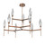 Hammerton Studio - CHB0050-54-BB-CS-001-L3 - LED Chandelier - Rock Crystal - Burnished Bronze