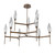 Hammerton Studio - CHB0050-54-FB-CS-001-L3 - LED Chandelier - Rock Crystal - Flat Bronze