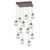 Hammerton Studio - CHB0062-12-BB-C-C01-E2 - 12 Light Pendant - Aster - Burnished Bronze