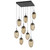 Hammerton Studio - CHB0063-09-MB-B-C01-E2 - Nine Light Pendant - Meteo - Matte Black