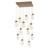 Hammerton Studio - CHB0063-12-NB-A-C01-E2 - 12 Light Pendant - Meteo - Novel Brass