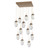 Hammerton Studio - CHB0063-12-NB-C-C01-E2 - 12 Light Pendant - Meteo - Novel Brass