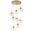Hammerton Studio - CHB0064-08-GB-A-C01-E2 - Eight Light Pendant - Nebula - Gilded Brass