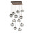 Hammerton Studio - CHB0064-12-BB-S-C01-E2 - 12 Light Pendant - Nebula - Burnished Bronze