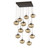 Hammerton Studio - CHB0064-12-FB-B-C01-E2 - 12 Light Pendant - Nebula - Flat Bronze