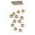 Hammerton Studio - CHB0064-12-GB-B-C01-E2 - 12 Light Pendant - Nebula - Gilded Brass