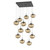 Hammerton Studio - CHB0064-12-GP-B-C01-E2 - 12 Light Pendant - Nebula - Graphite