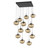 Hammerton Studio - CHB0064-12-MB-B-C01-E2 - 12 Light Pendant - Nebula - Matte Black