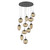 Hammerton Studio - CHB0065-11-GP-B-C01-E2 - 11 Light Pendant - Cosmos - Graphite
