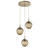 Hammerton Studio - CHB0066-03-GB-FB-C01-L3 - LED Pendant - Aster - Gilded Brass
