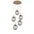 Hammerton Studio - CHB0066-05-NB-ZS-C01-L1 - LED Pendant - Aster - Novel Brass