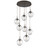 Hammerton Studio - CHB0066-08-FB-GC-C01-L3 - LED Pendant - Aster - Flat Bronze