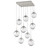Hammerton Studio - CHB0066-09-BS-ZC-C01-L1 - LED Pendant - Aster - Beige Silver