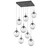 manufacturer_finish:Graphite|manufacturer_glass:Floret Crystal Inner - Clear Outer|light_output:Unspecified|color_temperature:2700K|cri:Unspecified|voltage:Unspecified