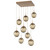 Hammerton Studio - CHB0066-09-NB-FB-C01-L1 - LED Pendant - Aster - Novel Brass