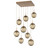 Hammerton Studio - CHB0066-09-NB-GB-C01-L1 - LED Pendant - Aster - Novel Brass