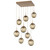 Hammerton Studio - CHB0066-09-NB-ZB-C01-L1 - LED Pendant - Aster - Novel Brass