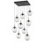 manufacturer_finish:Matte Black|manufacturer_glass:Geo Crystal Inner - Clear Outer|light_output:Unspecified|color_temperature:3000K|cri:Unspecified|voltage:120.00V