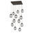 Hammerton Studio - CHB0066-12-FB-FS-C01-L3 - LED Pendant - Aster - Flat Bronze