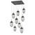manufacturer_finish:Graphite|manufacturer_glass:Floret Crystal Inner - Smoke Outer|light_output:Unspecified|color_temperature:2700K|cri:Unspecified|voltage:Unspecified