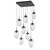 manufacturer_finish:Matte Black|manufacturer_glass:Floret Crystal Inner - Clear Outer|light_output:Unspecified|color_temperature:3000K|cri:Unspecified|voltage:120.00V
