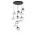manufacturer_finish:Matte Black|manufacturer_glass:Floret Crystal Inner - Clear Outer|light_output:Unspecified|color_temperature:3000K|cri:Unspecified|voltage:120.00V