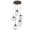 Hammerton Studio - CHB0069-05-FB-GC-C01-L3 - LED Pendant - Cosmos - Flat Bronze