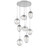 Hammerton Studio - CHB0069-08-CS-GC-C01-L3 - LED Pendant - Cosmos - Classic Silver