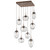 Hammerton Studio - CHB0069-09-BB-GC-C01-L3 - LED Pendant - Cosmos - Burnished Bronze