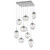 Hammerton Studio - CHB0069-09-CS-GC-C01-L1 - LED Pendant - Cosmos - Classic Silver