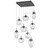 manufacturer_finish:Graphite|manufacturer_glass:Floret Crystal Inner - Clear Outer|light_output:Unspecified|color_temperature:3000K|cri:Unspecified|voltage:Unspecified