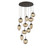 Hammerton Studio - CHB0069-11-FB-ZB-C01-L3 - LED Pendant - Cosmos - Flat Bronze