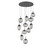 Hammerton Studio - CHB0069-11-GP-GS-C01-L1 - LED Pendant - Cosmos - Graphite