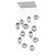 Hammerton Studio - CHB0069-12-BS-ZS-C01-L3 - LED Pendant - Cosmos - Beige Silver
