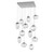 Hammerton Studio - CHB0069-12-CS-FC-C01-L3 - LED Pendant - Cosmos - Classic Silver