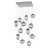 manufacturer_finish:Classic Silver|manufacturer_glass:Floret Crystal Inner - Smoke Outer|light_output:Unspecified|color_temperature:3000K|cri:Unspecified|voltage:Unspecified