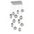 manufacturer_finish:Classic Silver|manufacturer_glass:Geo Crystal Inner - Smoke Outer|light_output:Unspecified|color_temperature:3000K|cri:Unspecified|voltage:Unspecified