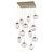 Hammerton Studio - CHB0069-12-GB-GC-C01-L1 - LED Pendant - Cosmos - Gilded Brass